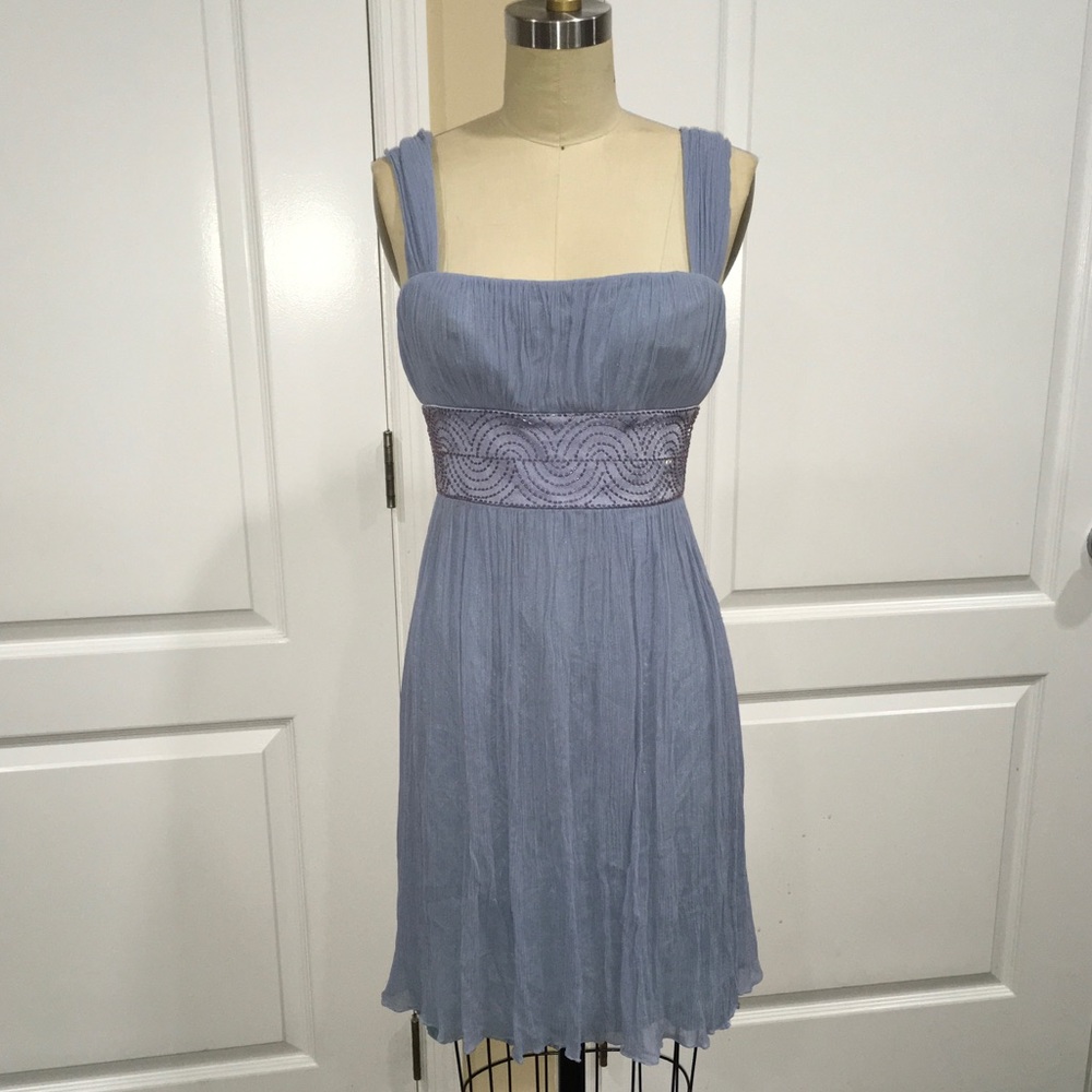 Maggy London Blue Chiffon Dress